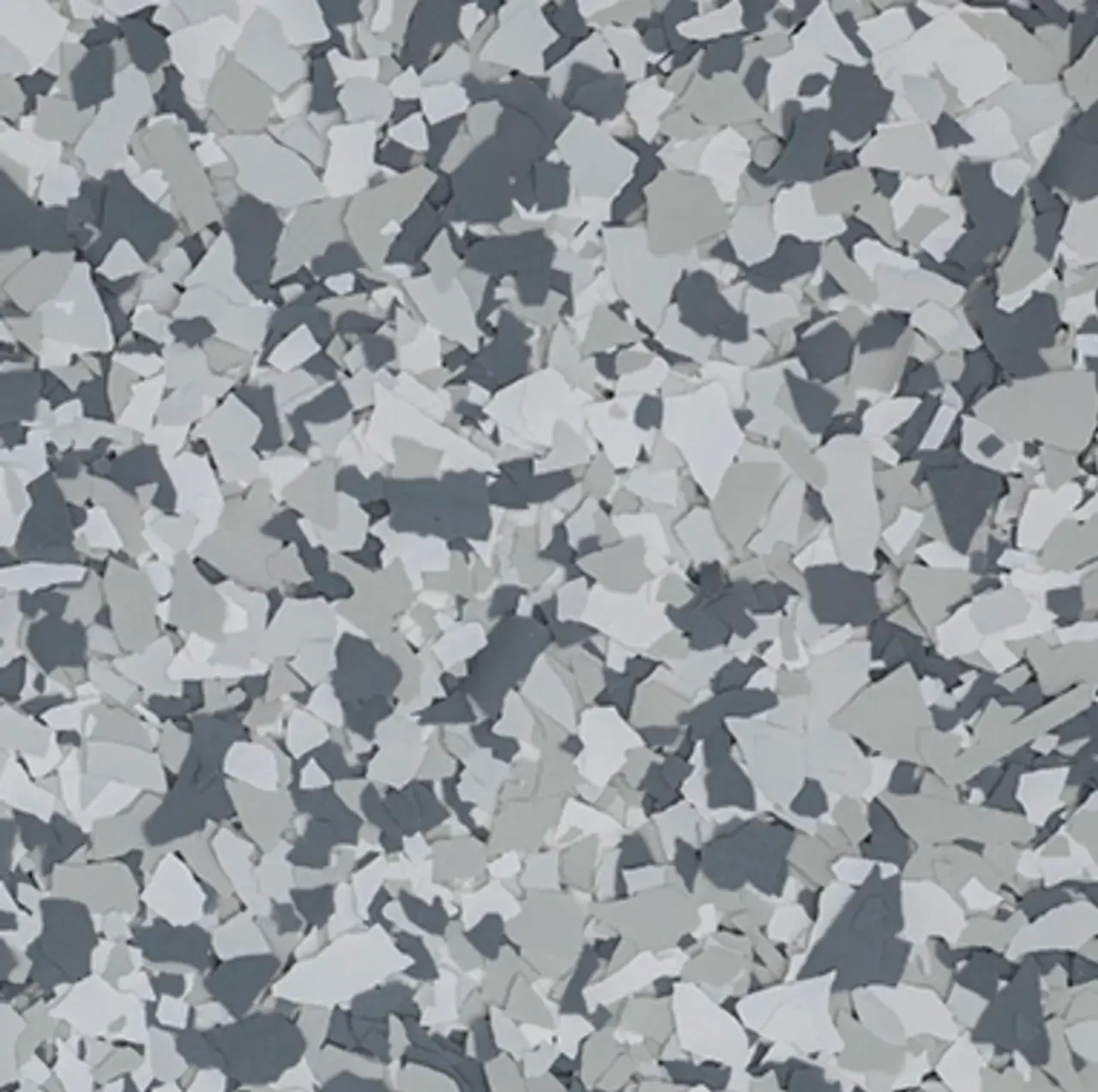 Silver Grey flake blend close-up